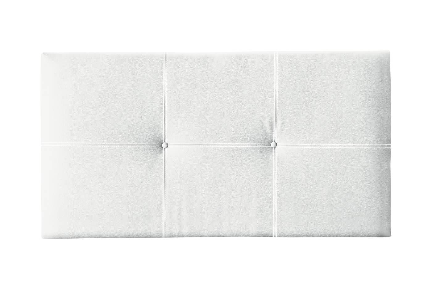 Cabezal juvenil tapizado de polipiel de color blanco